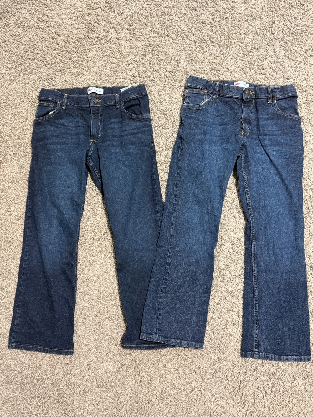 2 - Wrangler Boys Dark Blue Classic Boot Jeans